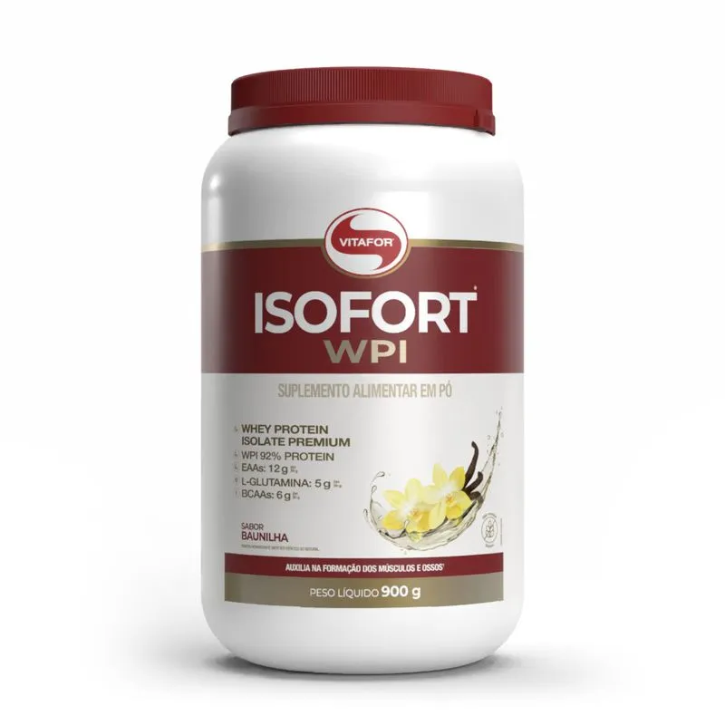 Vitafor Whey protein isolate premium Isofort, o melhor whey protein custo benef&iacute;cio indicado por nutricionistas